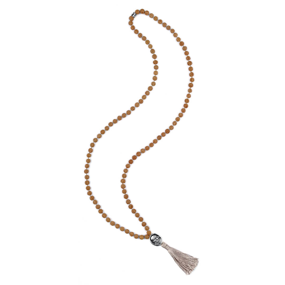 Shirdi Sai Baba Meditation Mala (silver) Ecru 2