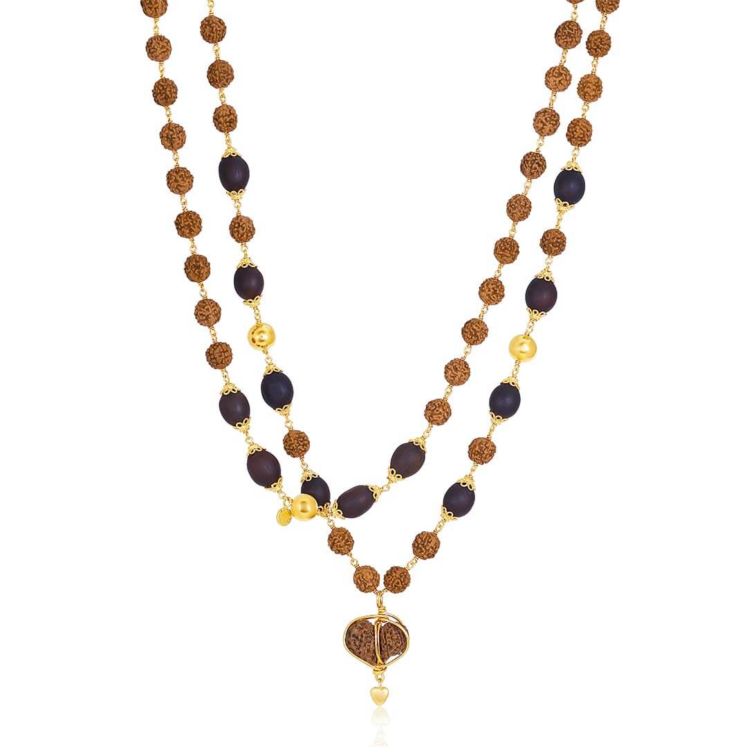 True Love Gaurishankar Bhakti Mala Necklace (gold) 1
