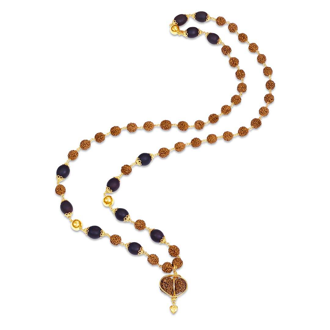 True Love Gaurishankar Bhakti Mala Necklace (gold) 2