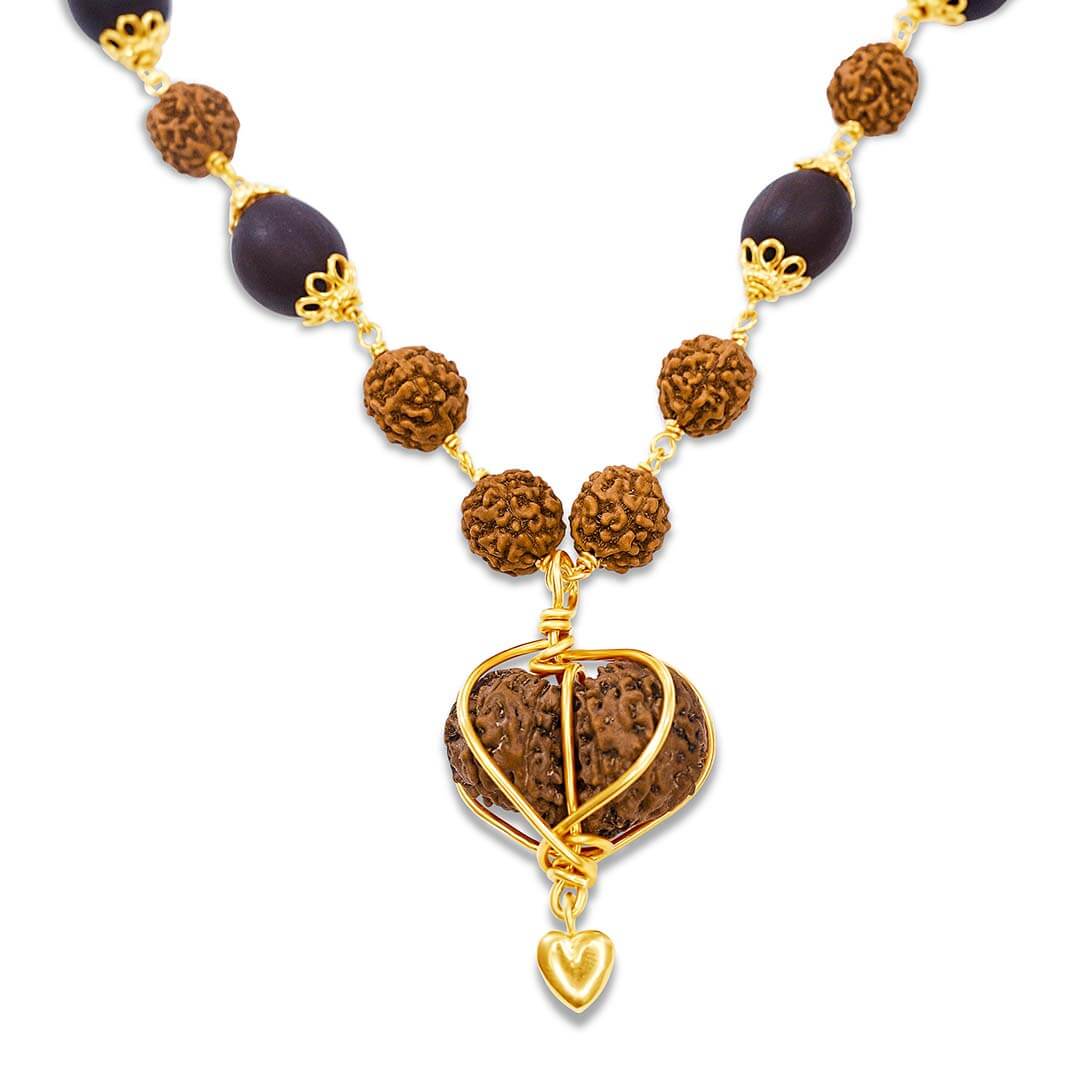 True Love Gaurishankar Bhakti Mala Necklace (gold) 3