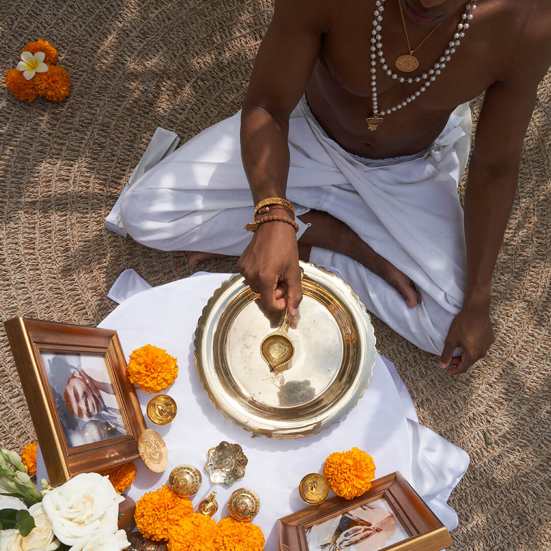 Shiva 1 Mukhi Pearl Mala (gold) 8