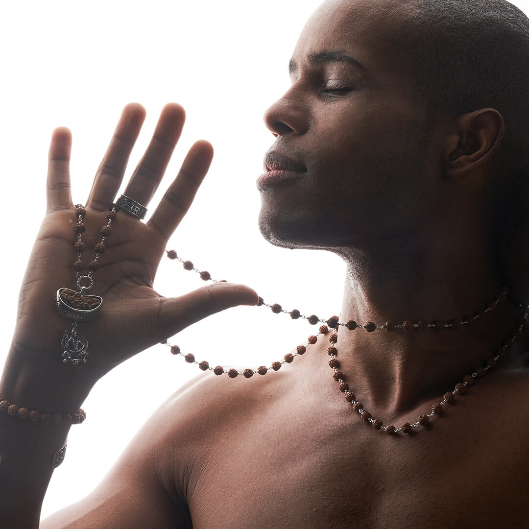 Shiva 1 Mukhi Rudraksha Mala (silver) 6