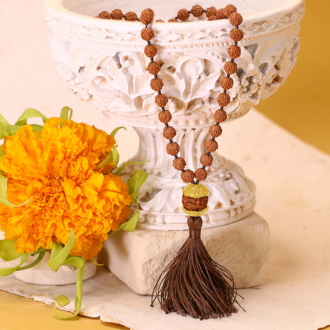 Buddha Earth with mukhi (brown) 3
