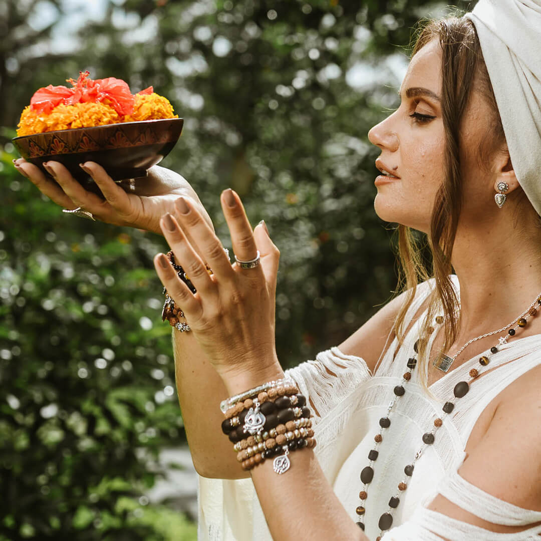 Mahadeva-Shiva-pendant-rudraksha-bracelet-(silver)-Square8