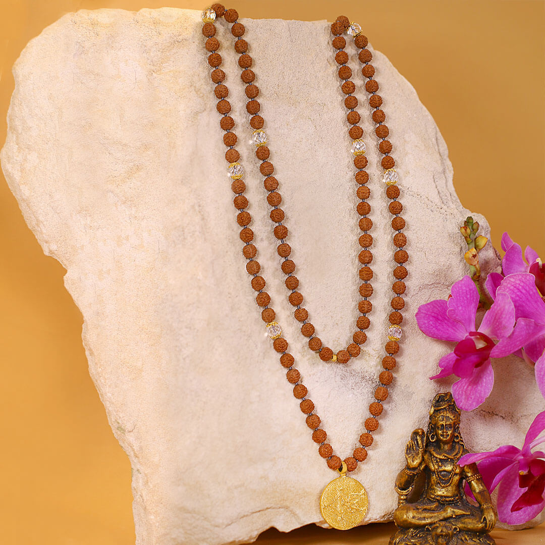 Shiva-Third-Eye-Crystal-Rudraksha-Mala-(gold)-4