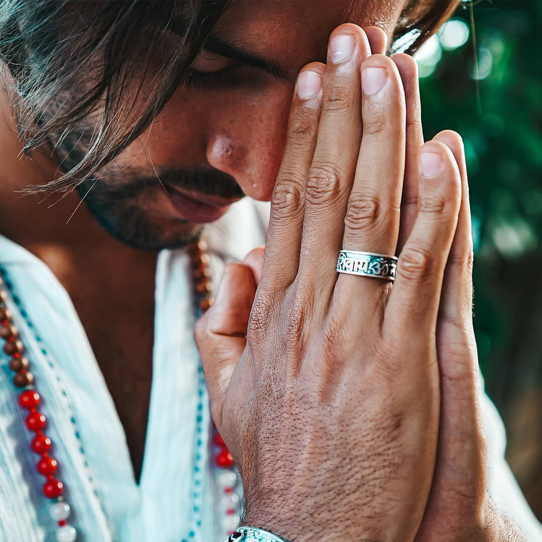 Om Namah Shivaya Ring (silver) 10