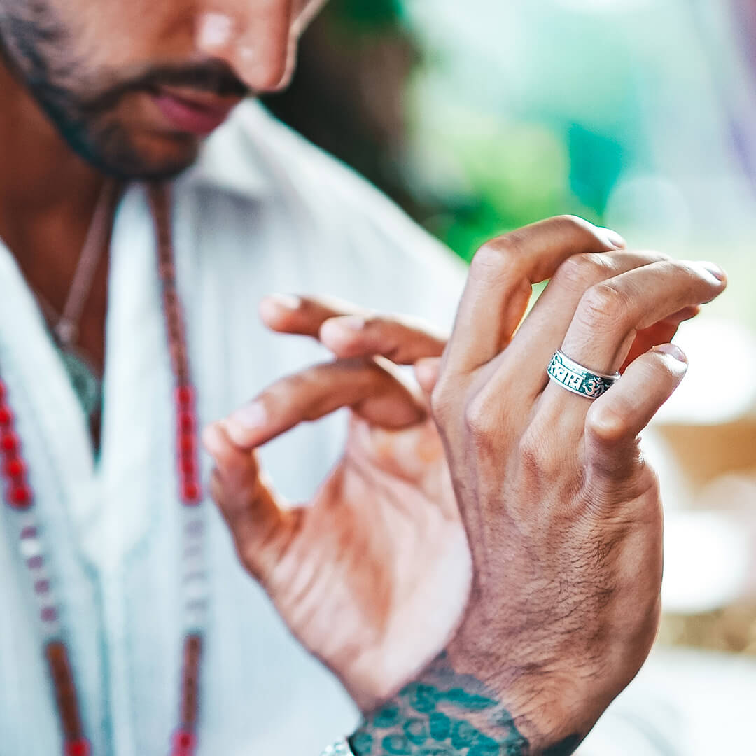 Om Namah Shivaya Ring (silver) 12