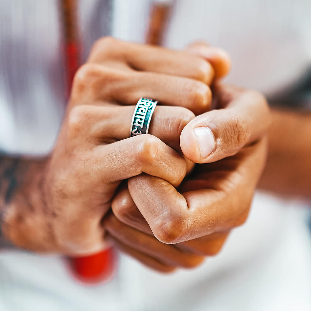Om Namah Shivaya Ring (silver) 13
