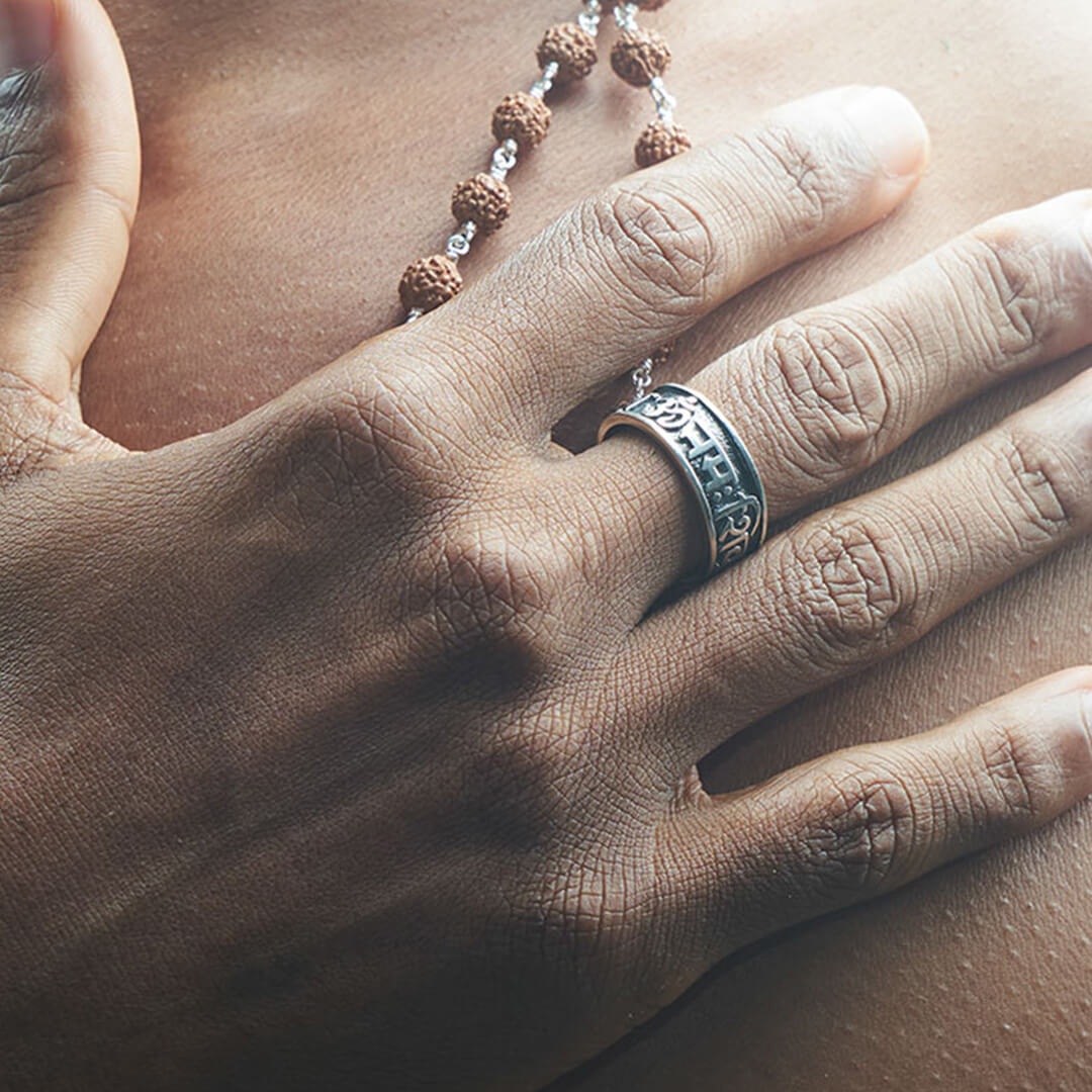 Om Namah Shivaya Ring (silver) 6