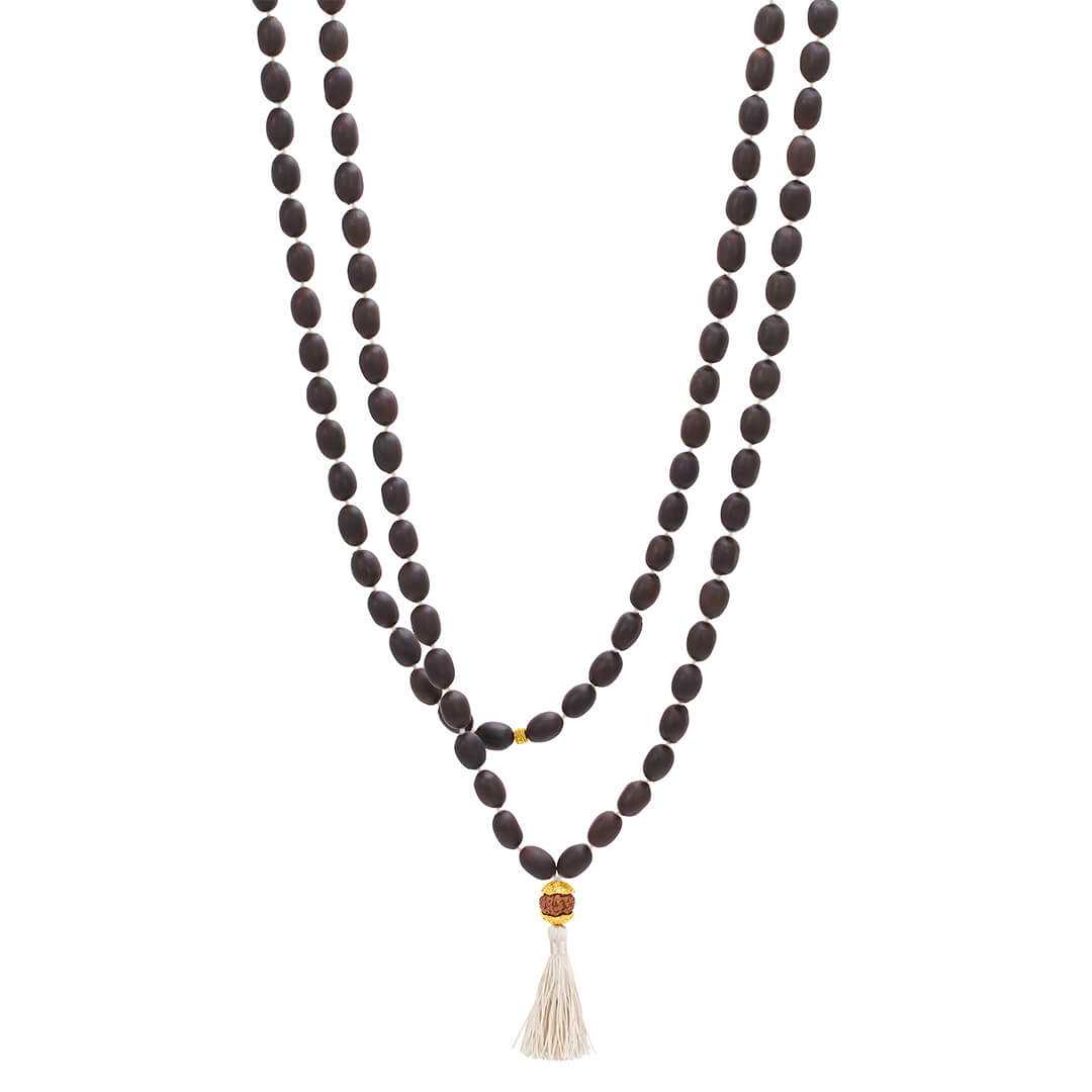 Lotus Dhyana Ash 108 (with mukhi) 1