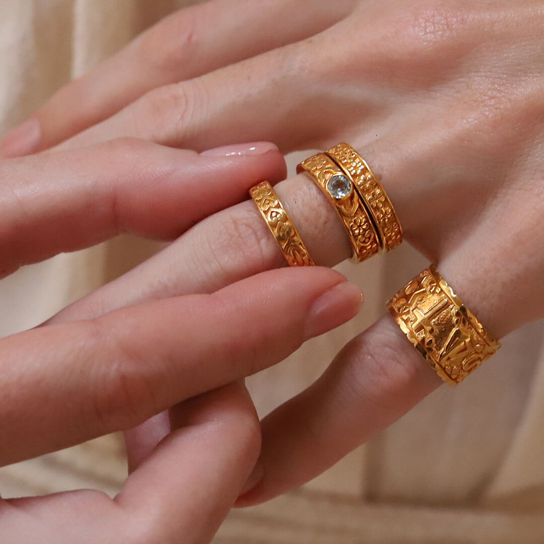 Ajna Blue Topaz gold 2