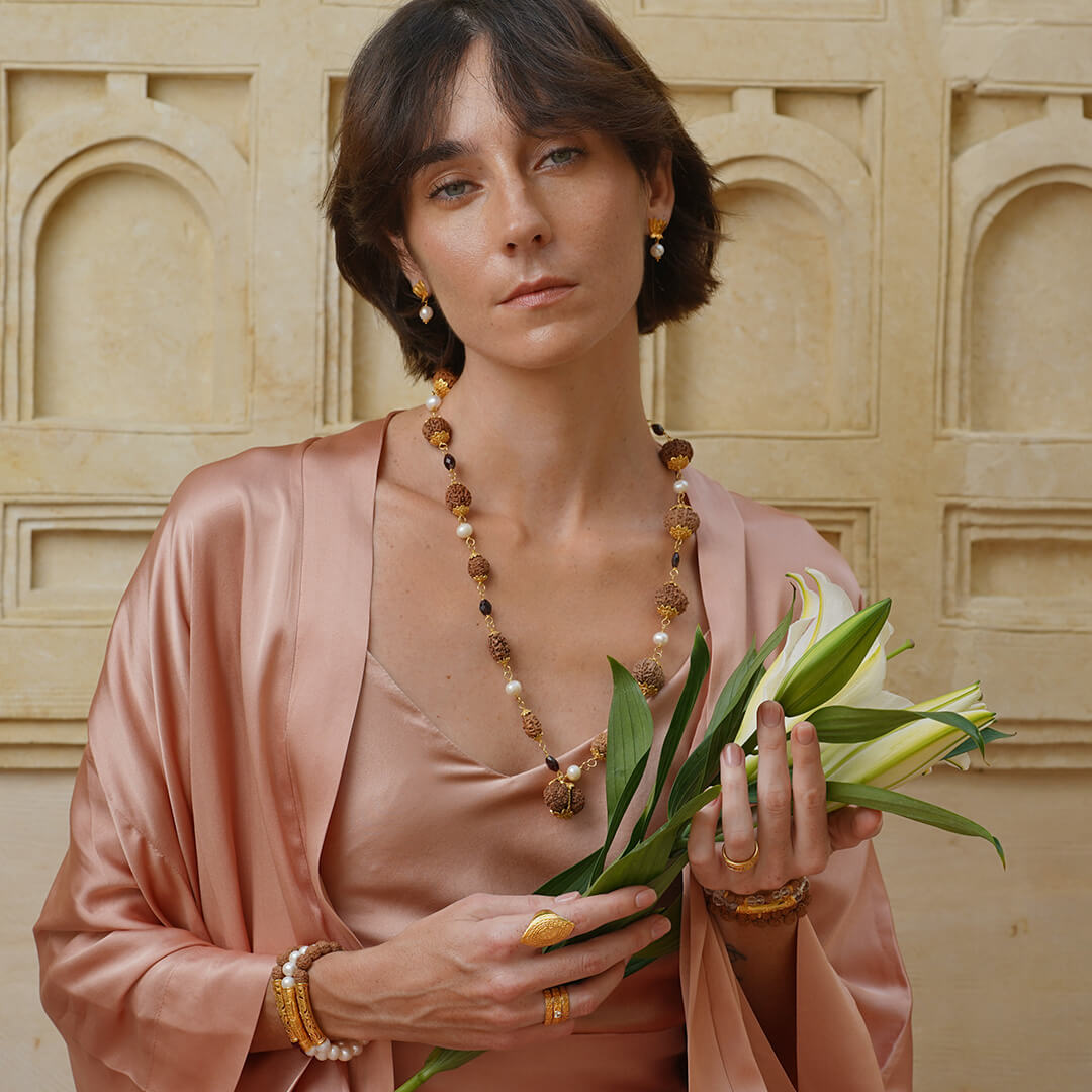 Ajna White Topaz gold 4