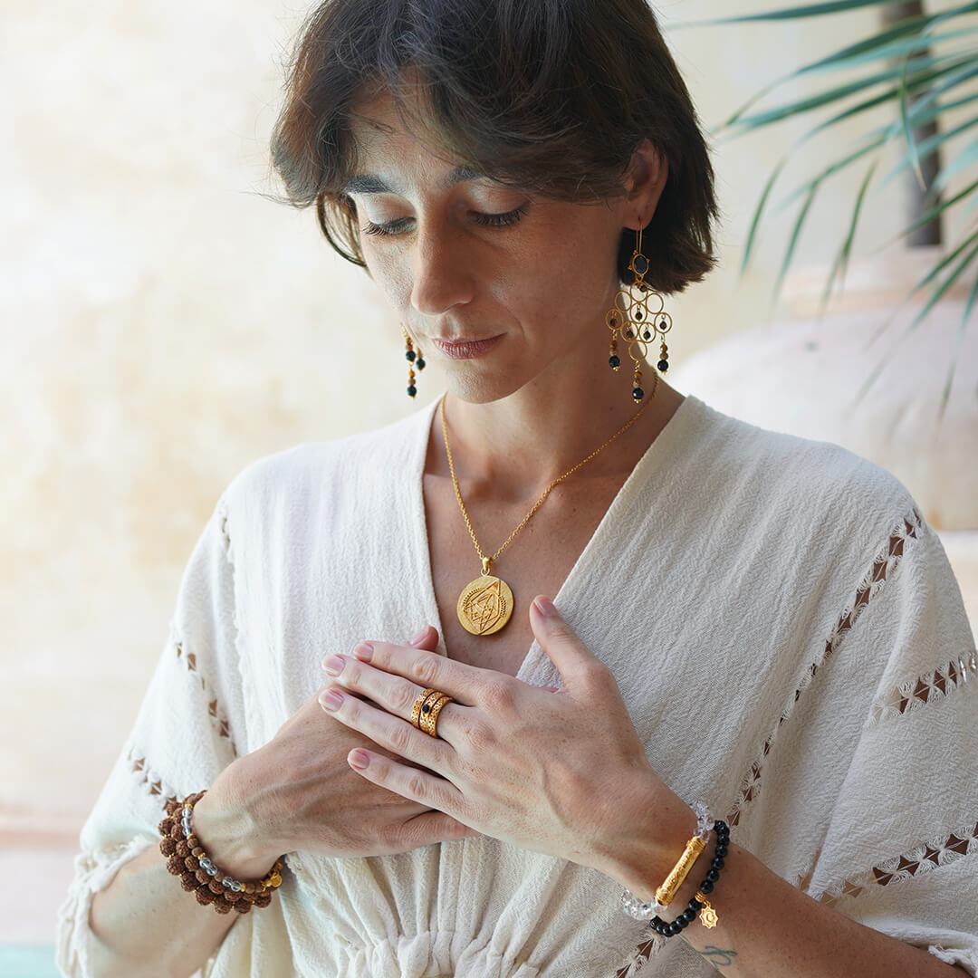 ganesh yantra pendant gold1