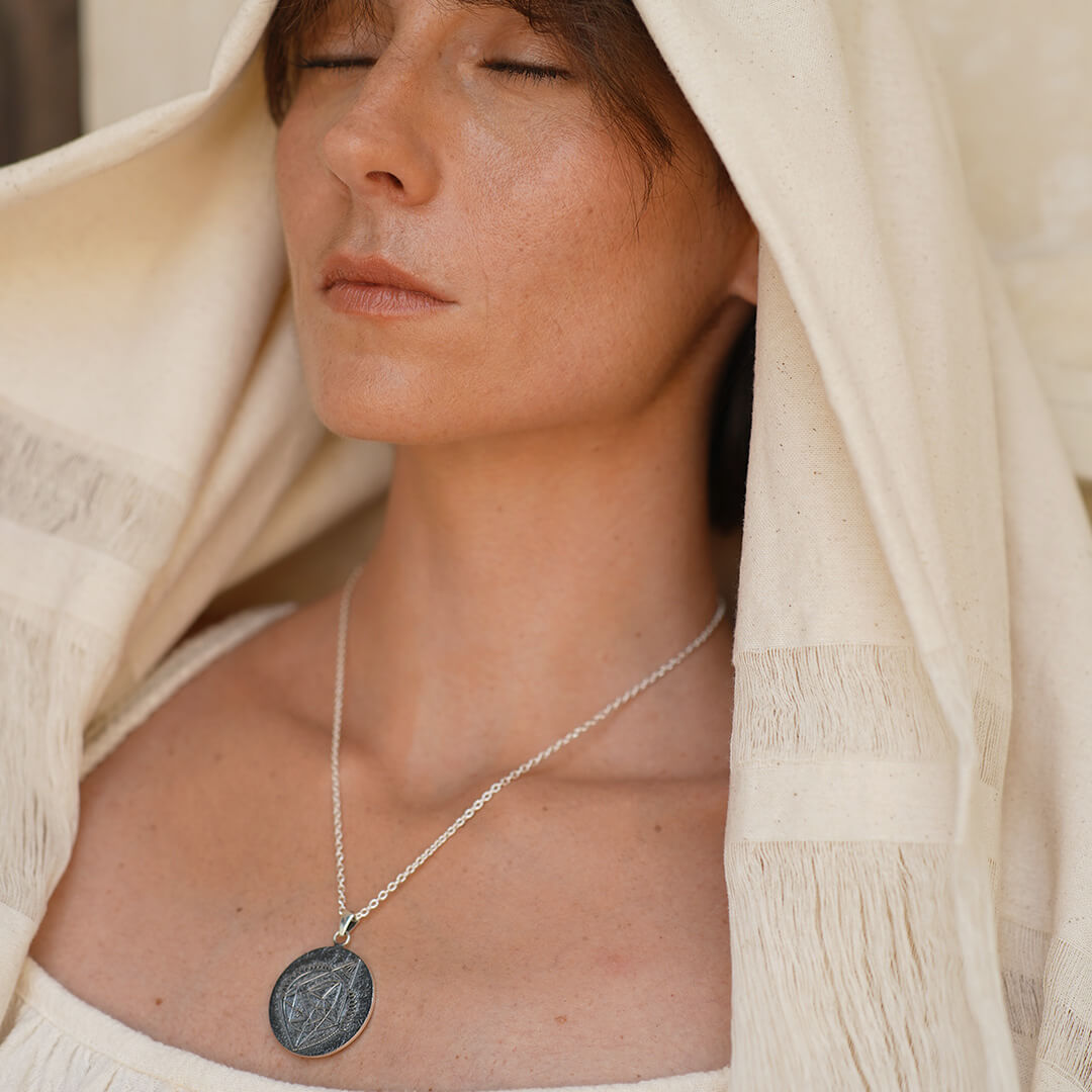 ganesh yantra pendant silver2