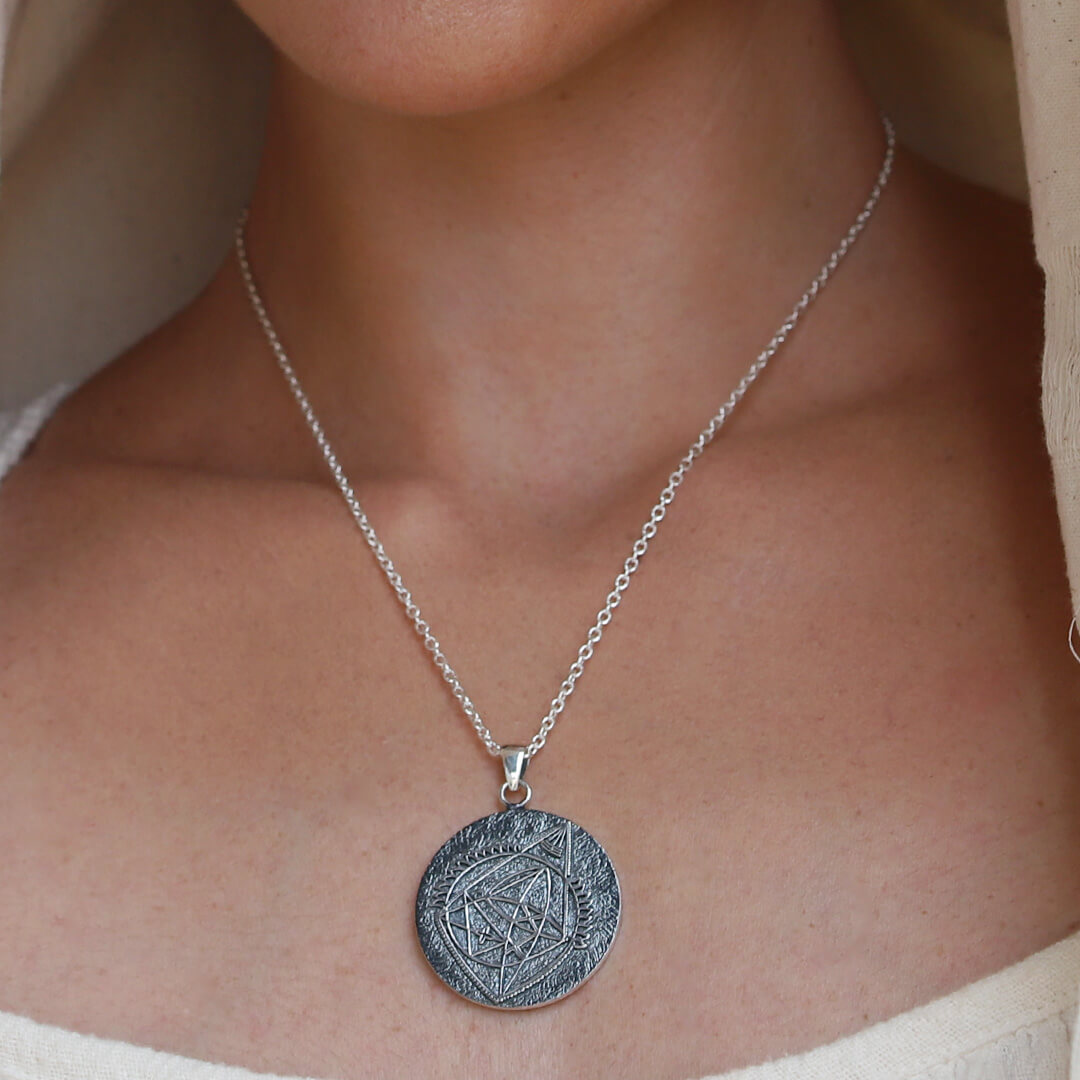 ganesh yantra pendant silver3