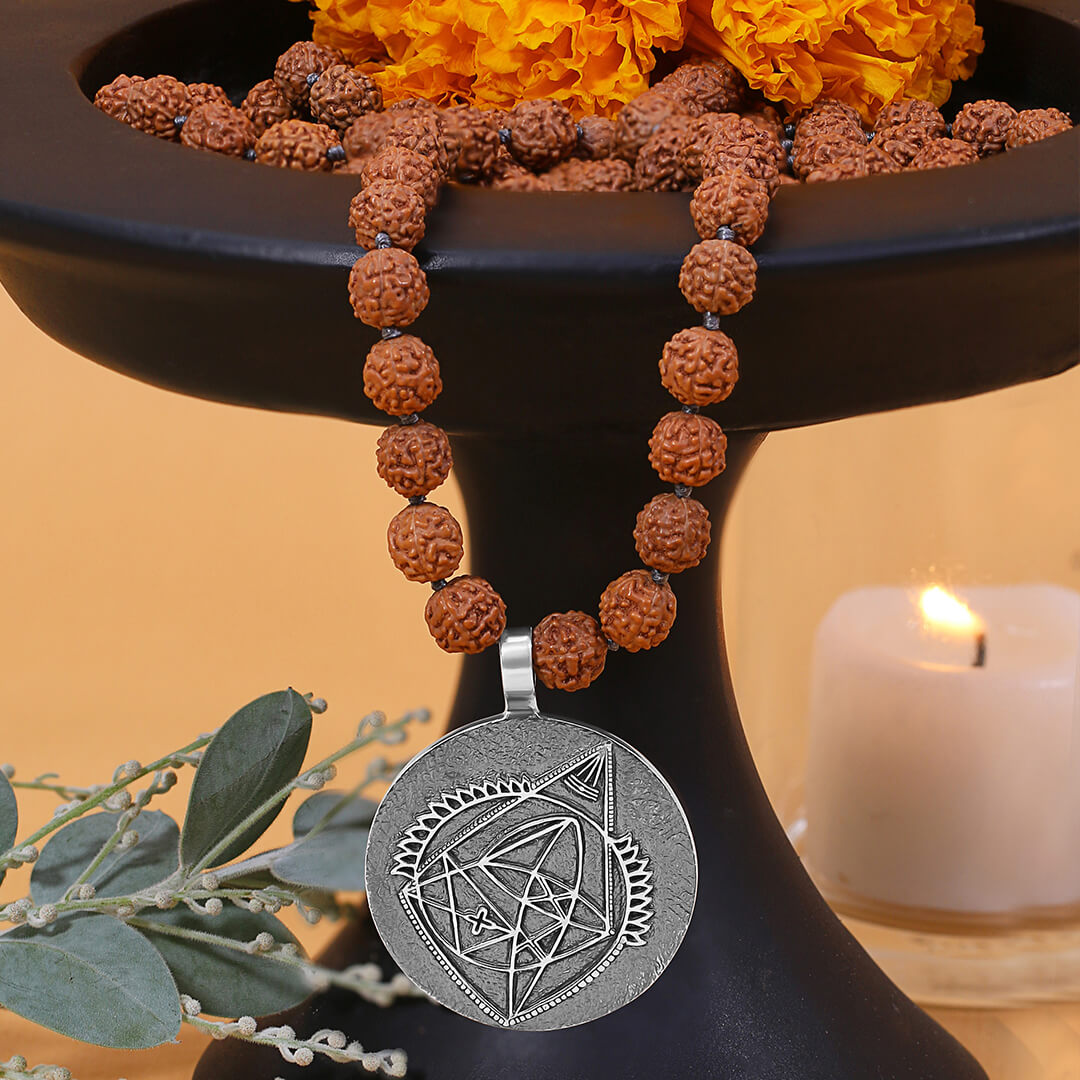 Ganesh Yantra Mala Silver 3