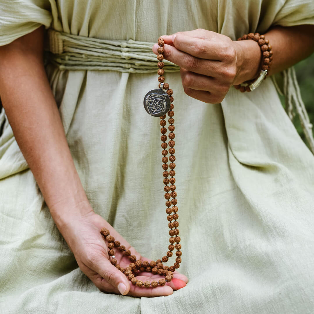 Ganesh Yantra Mala Silver 6