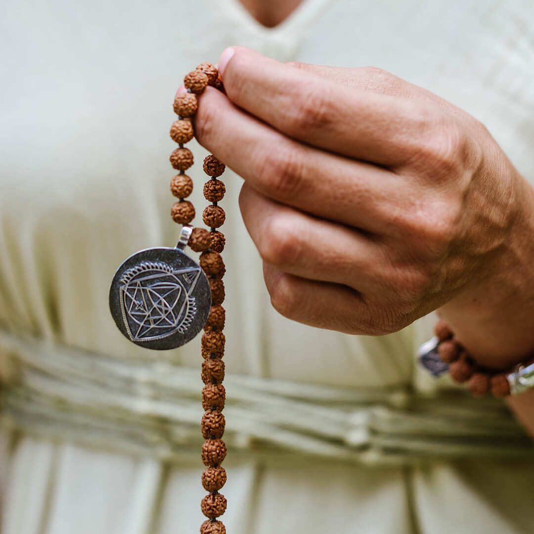 Ganesh Yantra Mala Silver 7