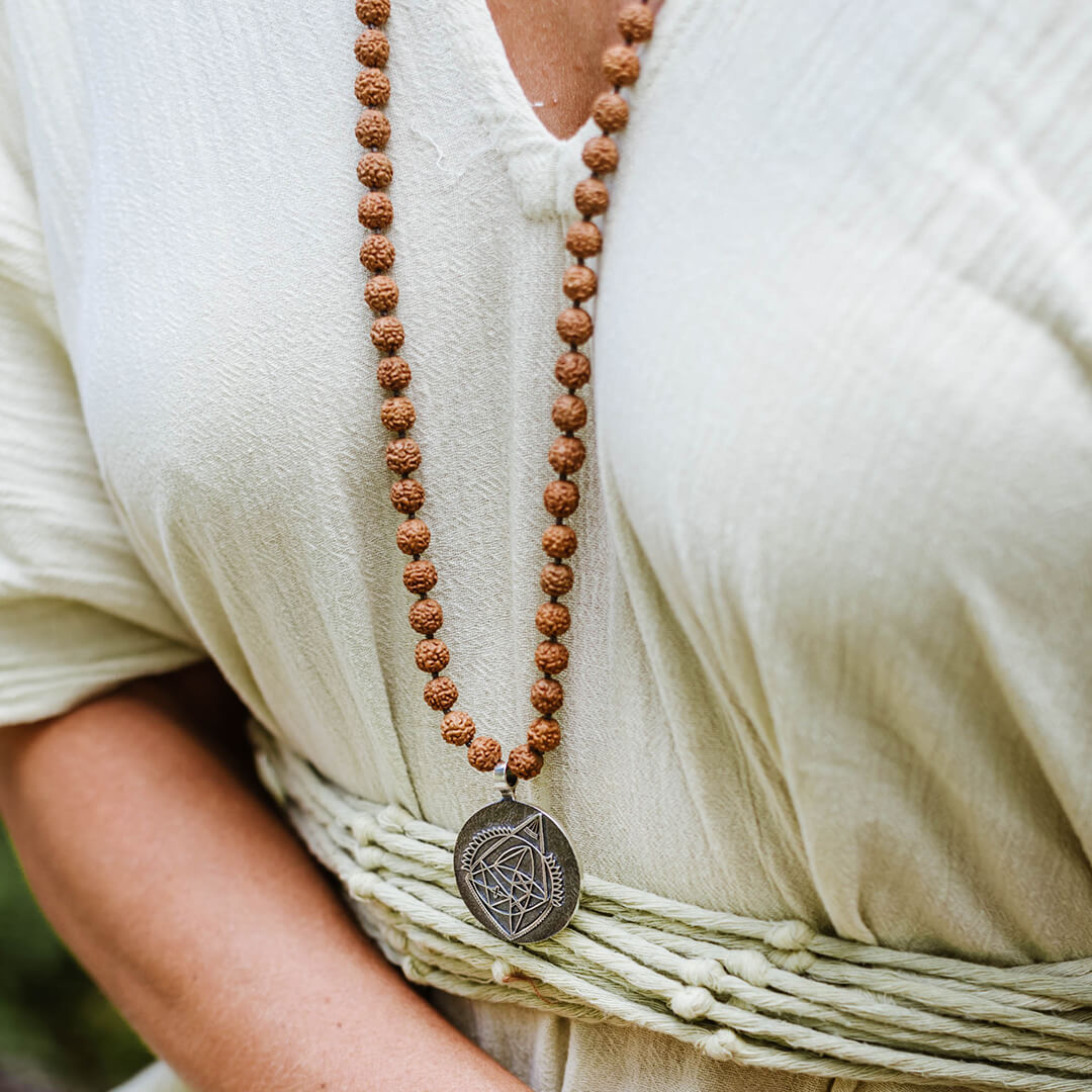 Ganesh Yantra Mala Silver 9