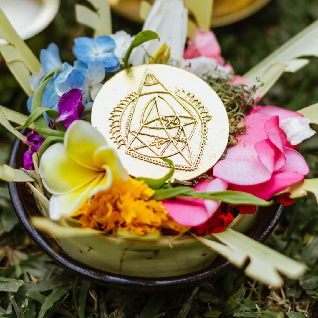 Ganesh Yantra Medallion gold 5