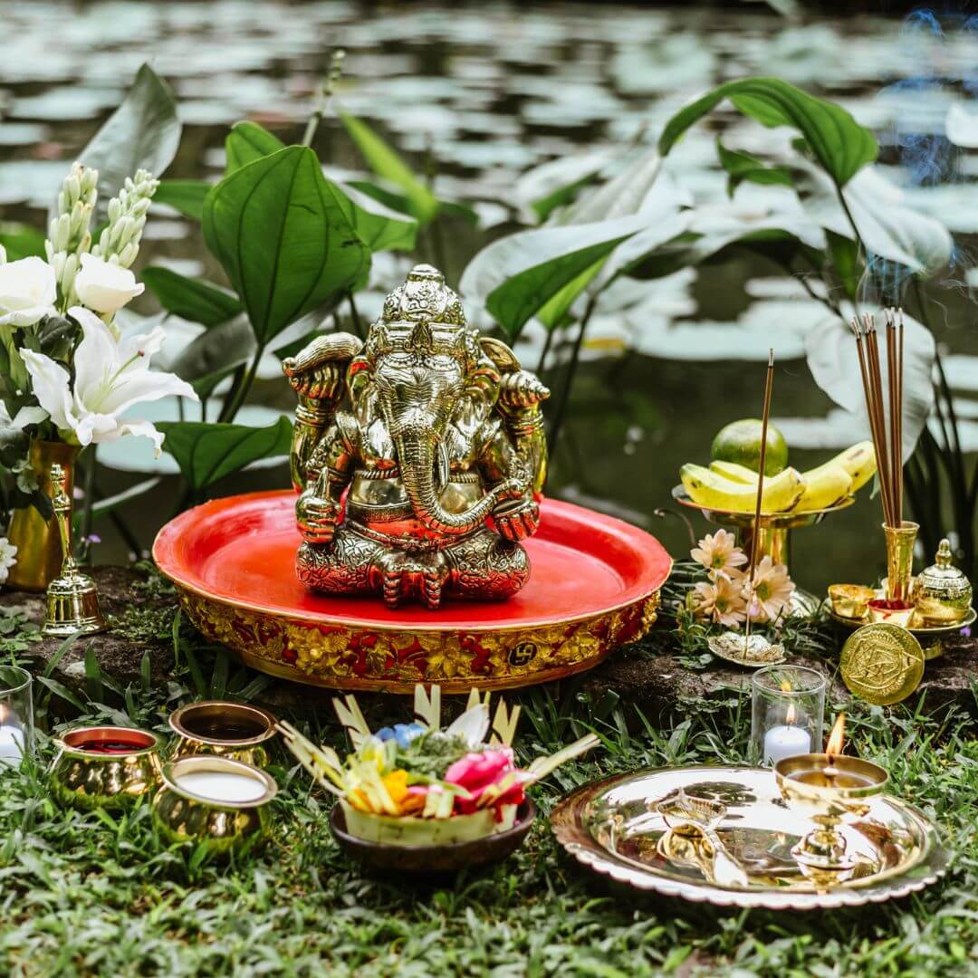 Ganesh Yantra Medallion gold 7