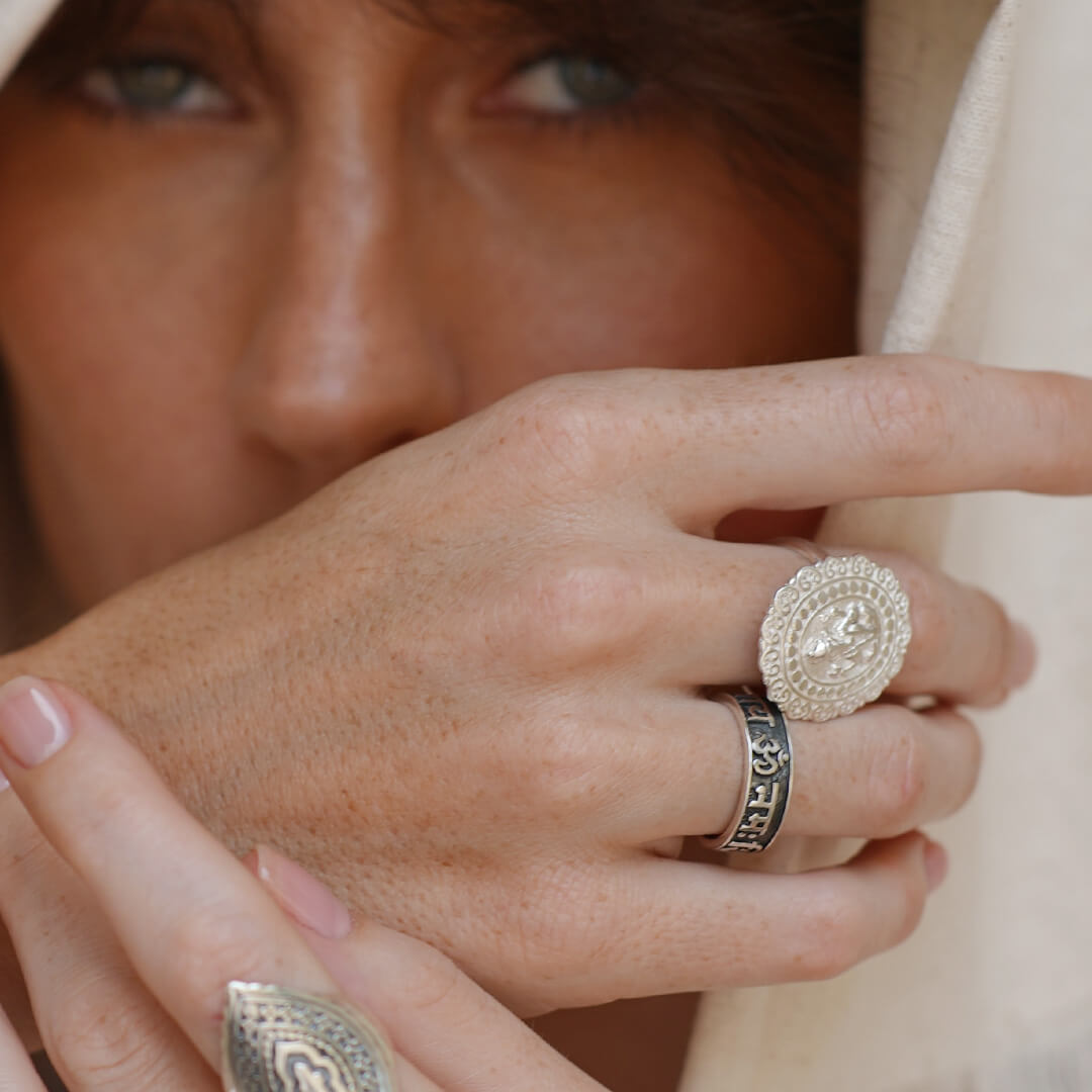 Om Namah Shivaya ring silver 1