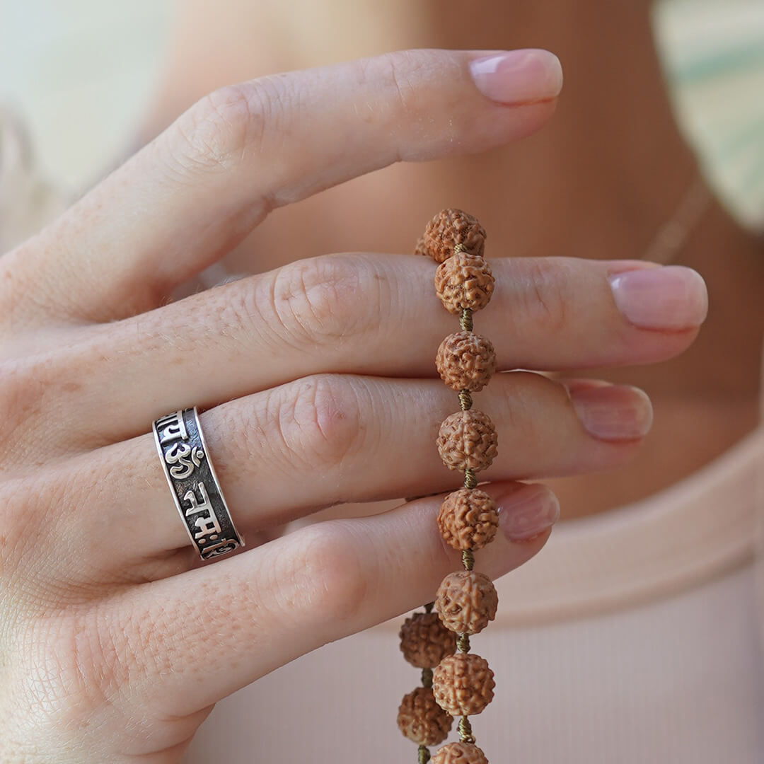 Om Namah Shivaya ring silver 3