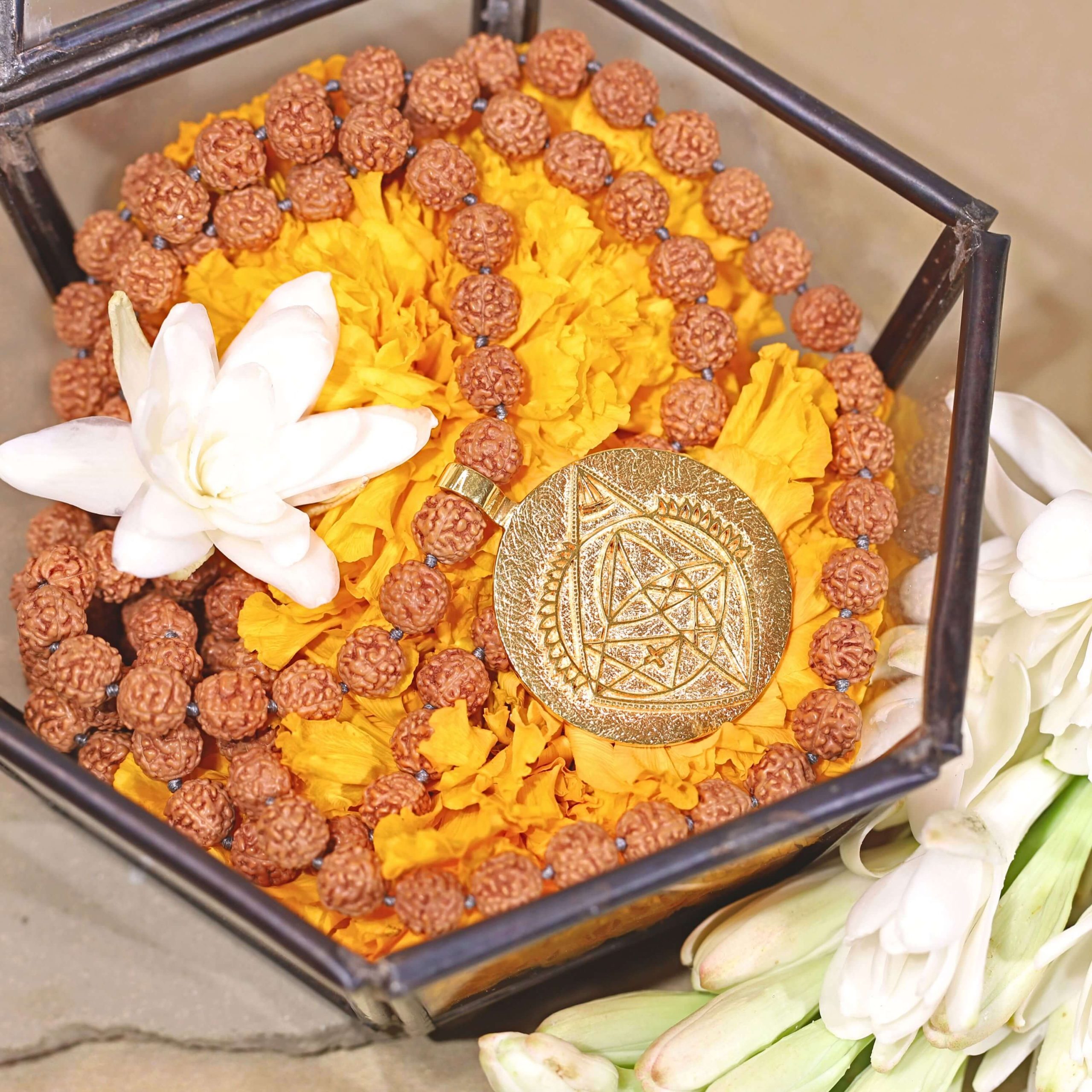 ganesh yantra mala gold