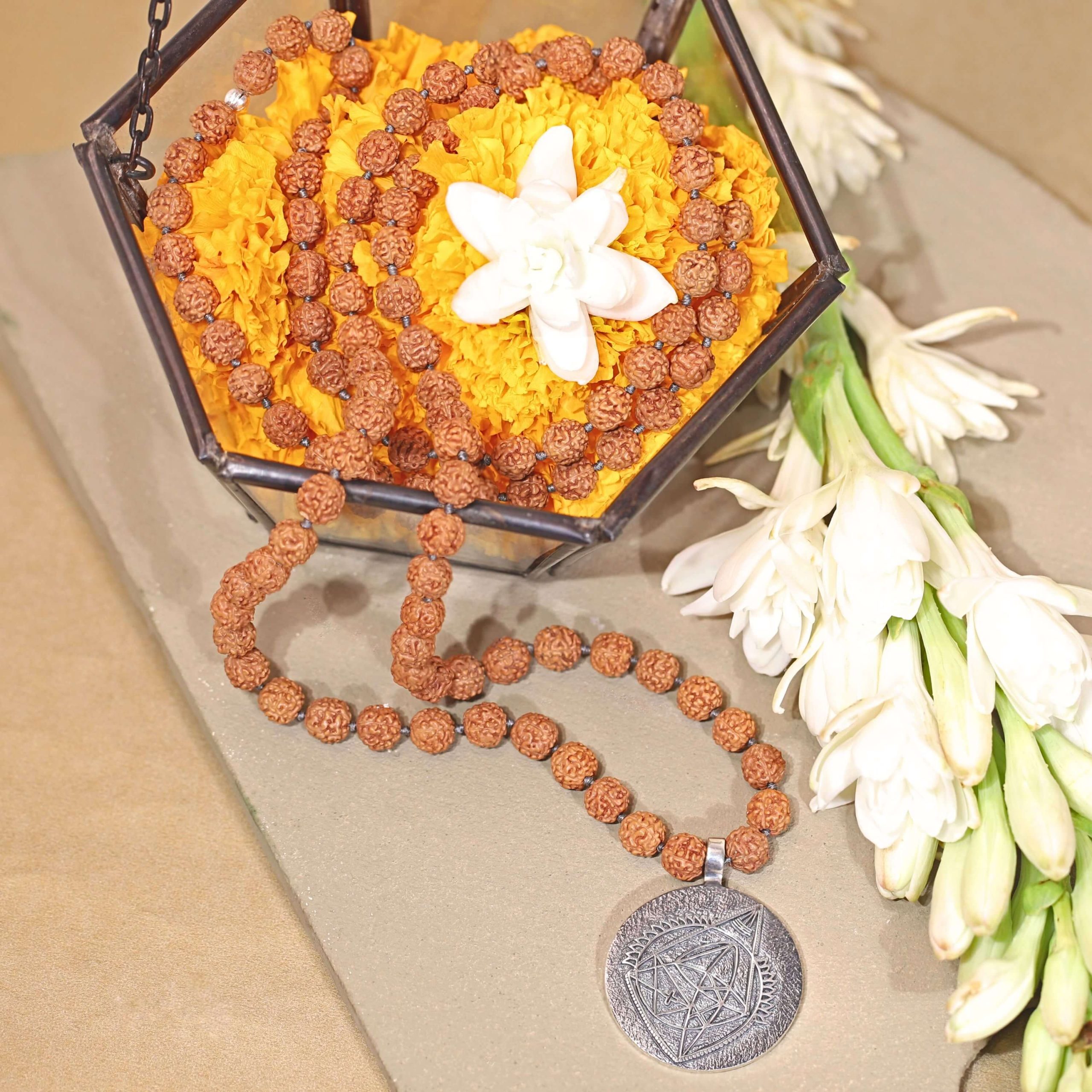 ganesh yantra mala silver1