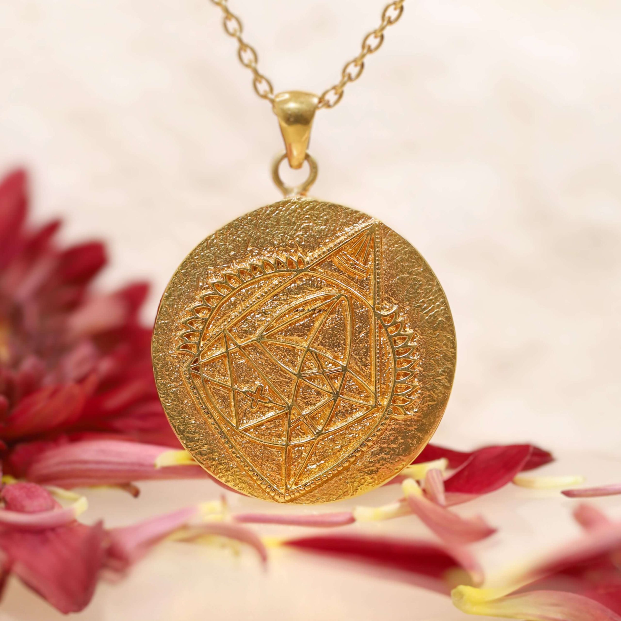 ganesh yantra pendant gold